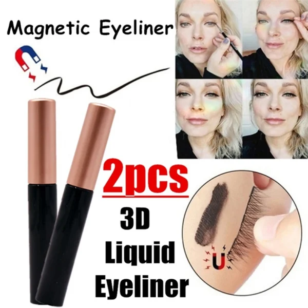 Black Self-Adhesive Eyeliner Pen For False Eyelashes Glue-Free Magnetic-Free Waterproof - Image 2