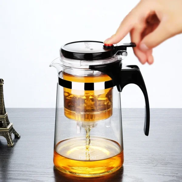 750ml Heat Resistant Glass Teapot Chinese kung fu Tea Set - Image 2