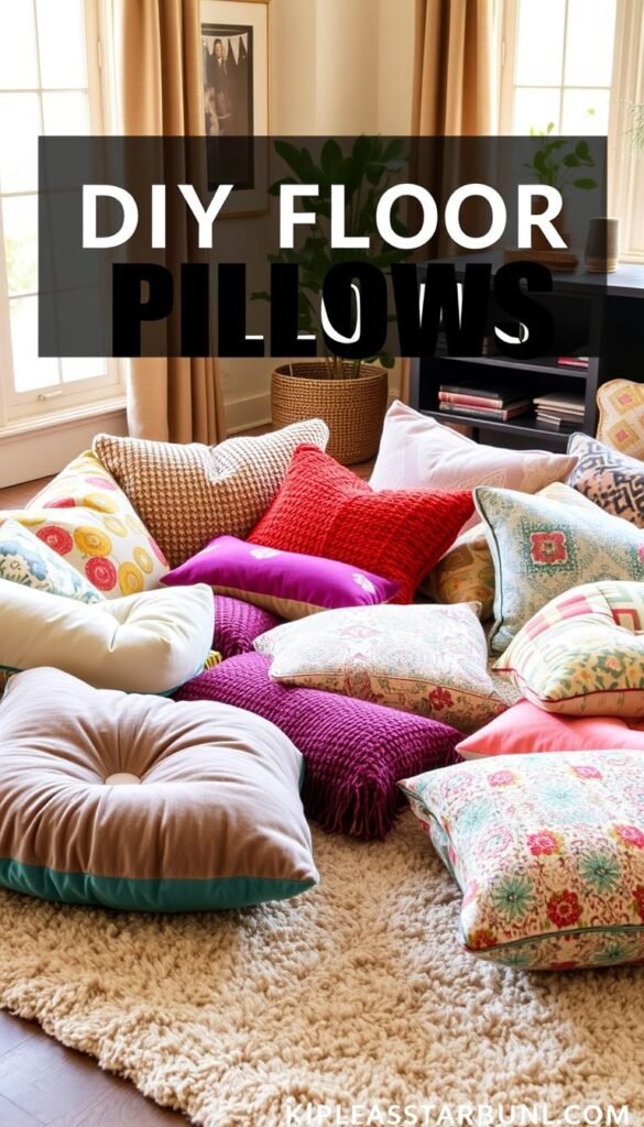 DIY floor pillows