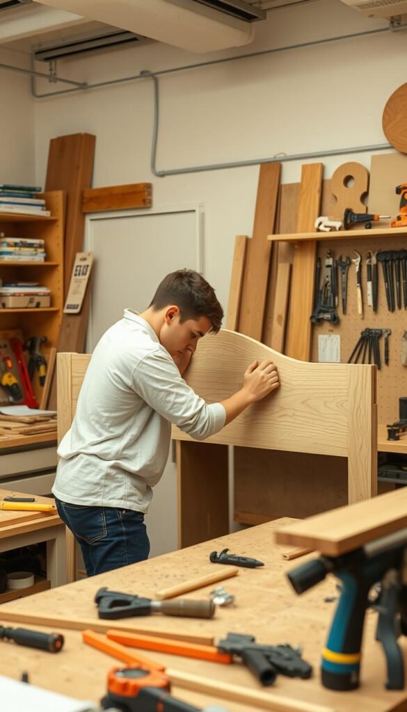 DIY wooden headboard materials