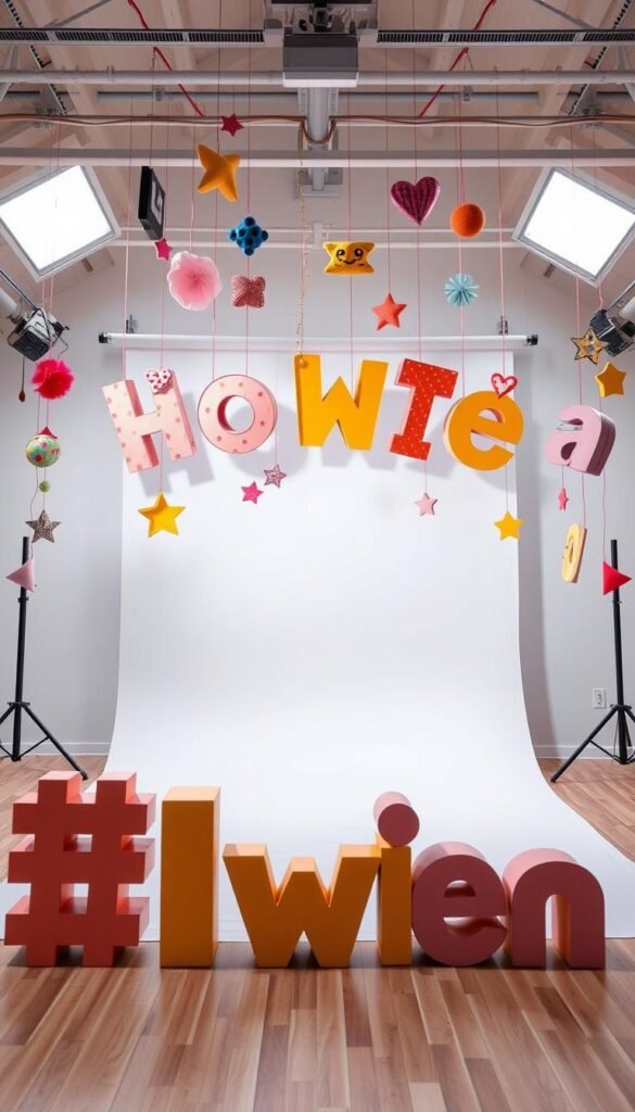 word art installation