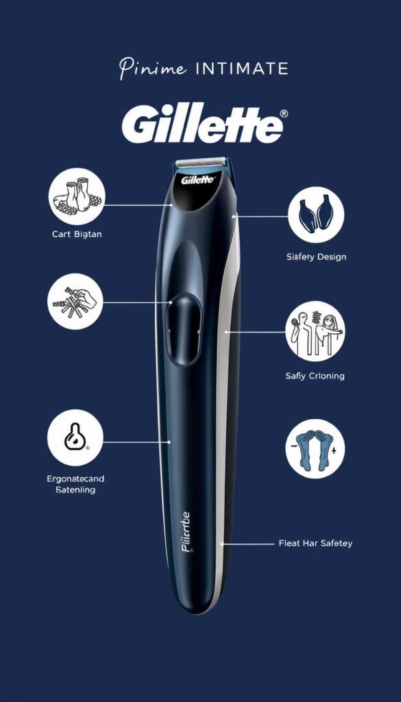 Image of a Gillette Intimate Pubic Hair Trimmer