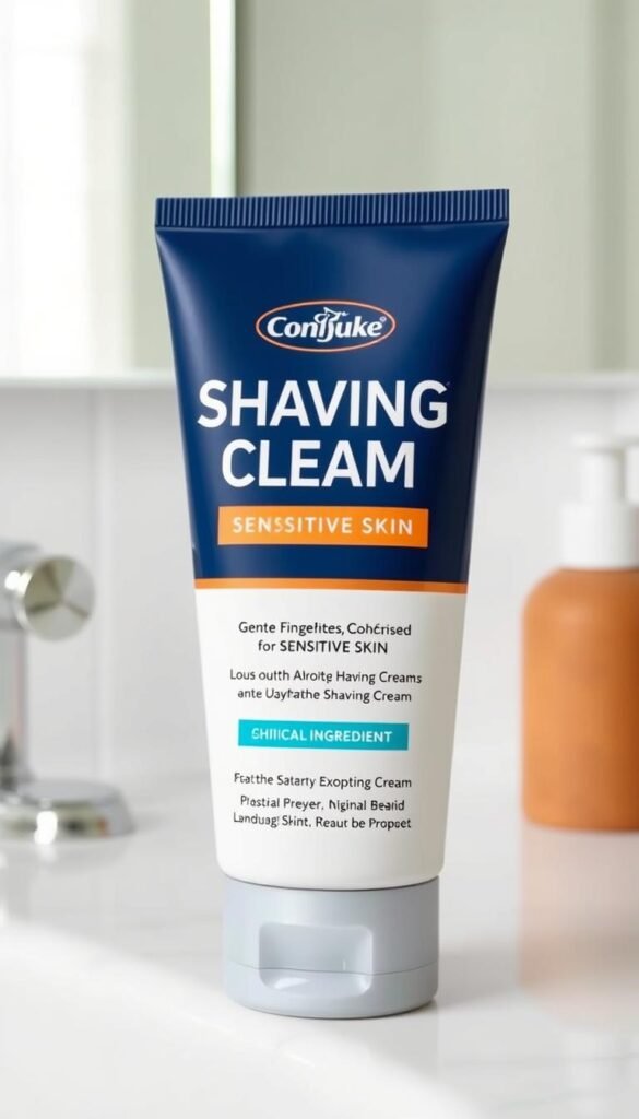 Image of a shaving cream for sensitive skin
